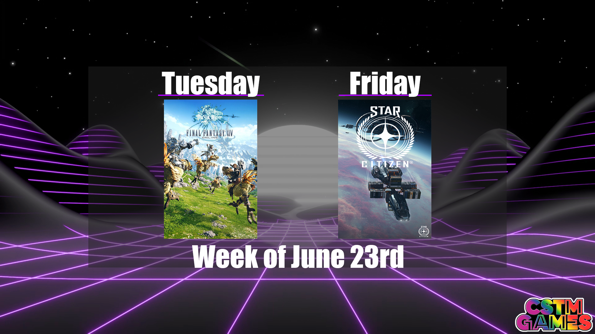 Schedule: Week of June 23rd