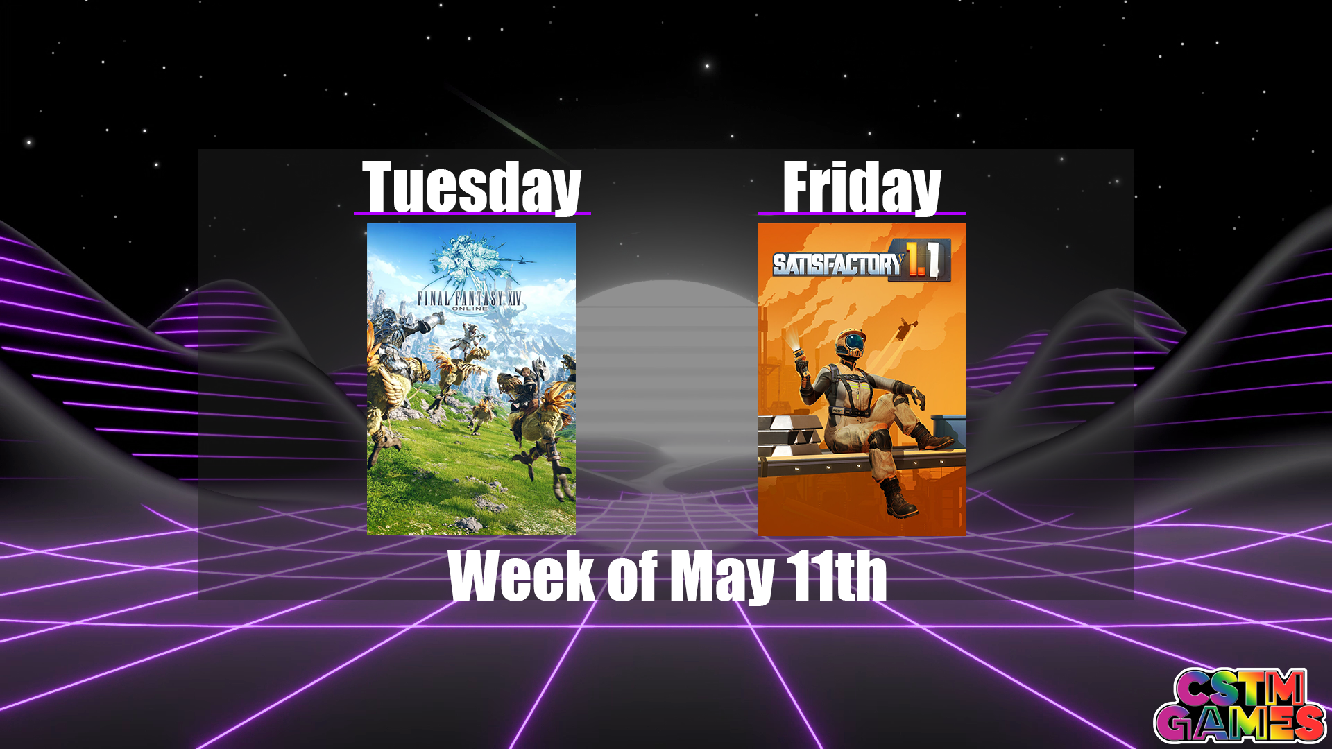 Schedule: Week of May 11th