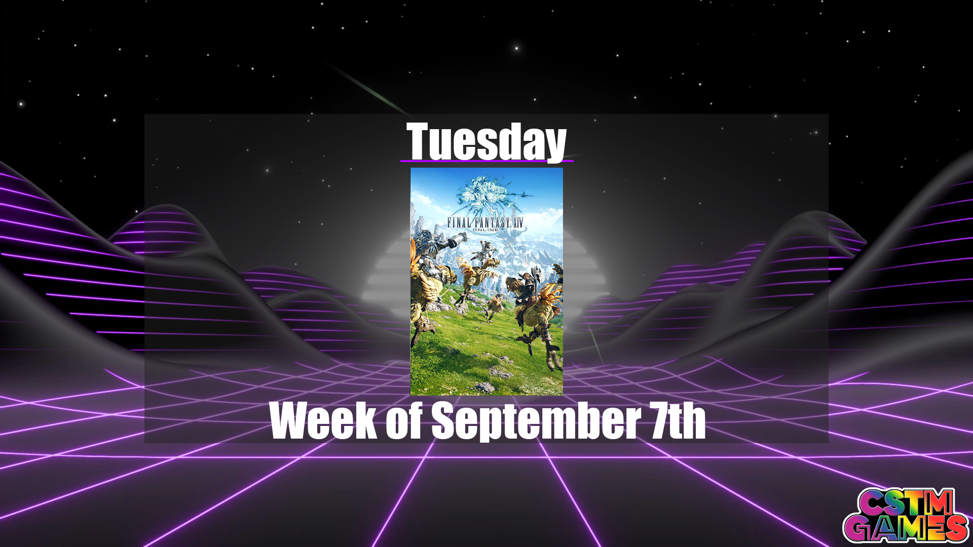 Schedule: Week of September 7th Schedule: Week of September 7th